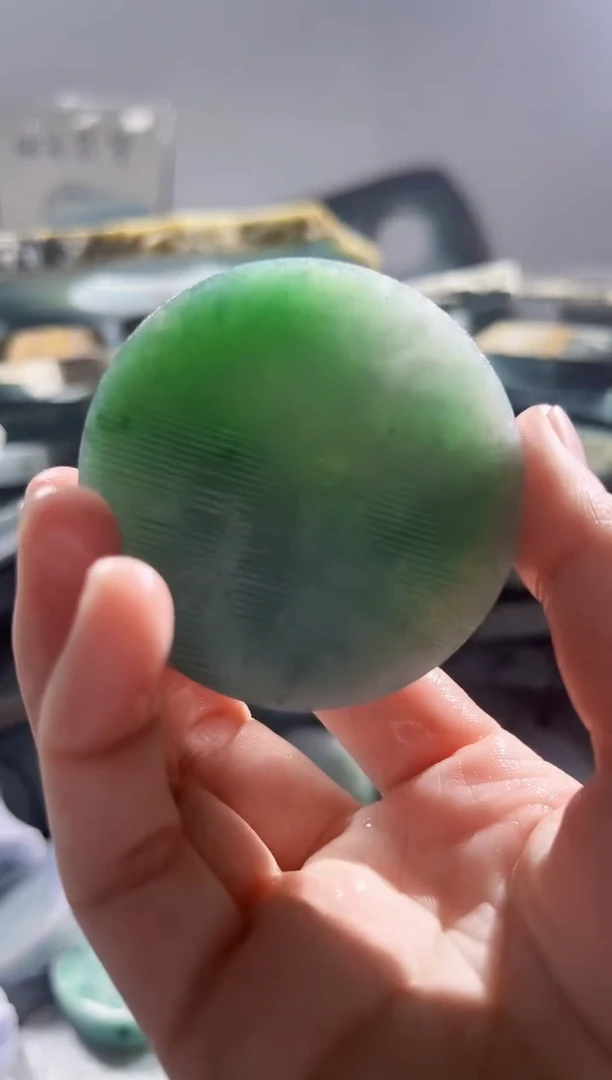 翡翠散珠缅甸翡翠A货柠2756