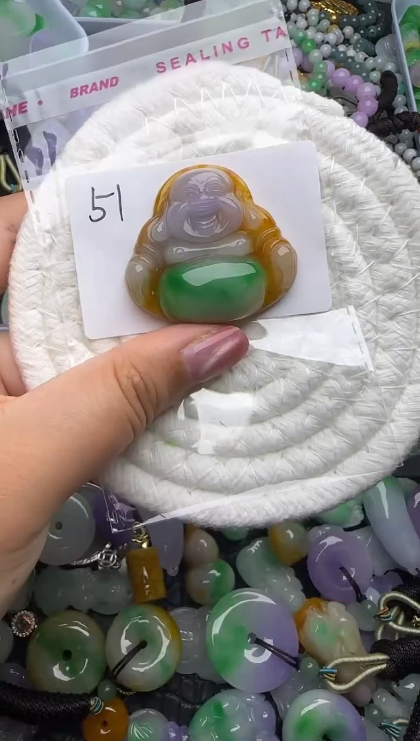 颈饰未镶嵌翡翠天然缅甸翡翠吊坠