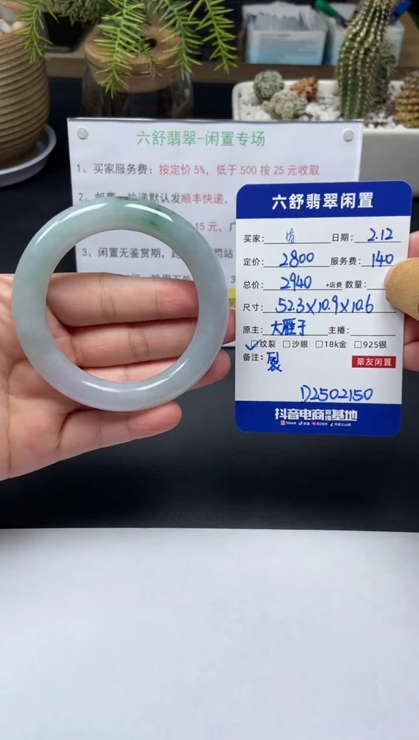 【闪购商品】翡翠手镯未镶嵌D2502150