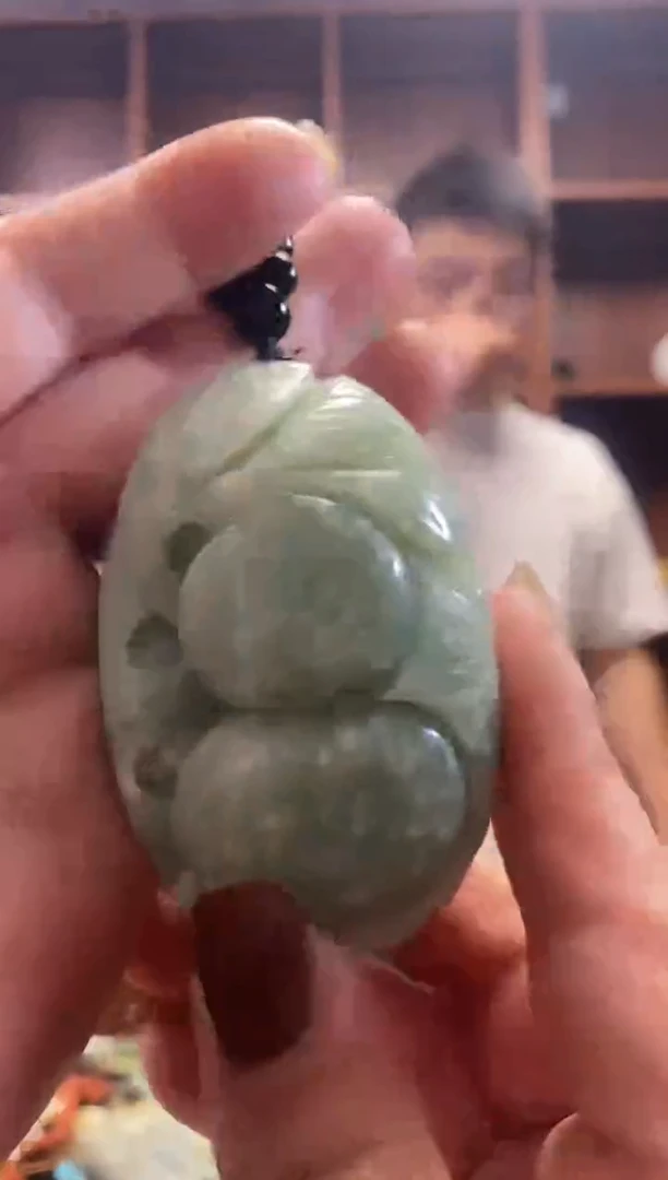 未镶嵌蛇纹石玉手把