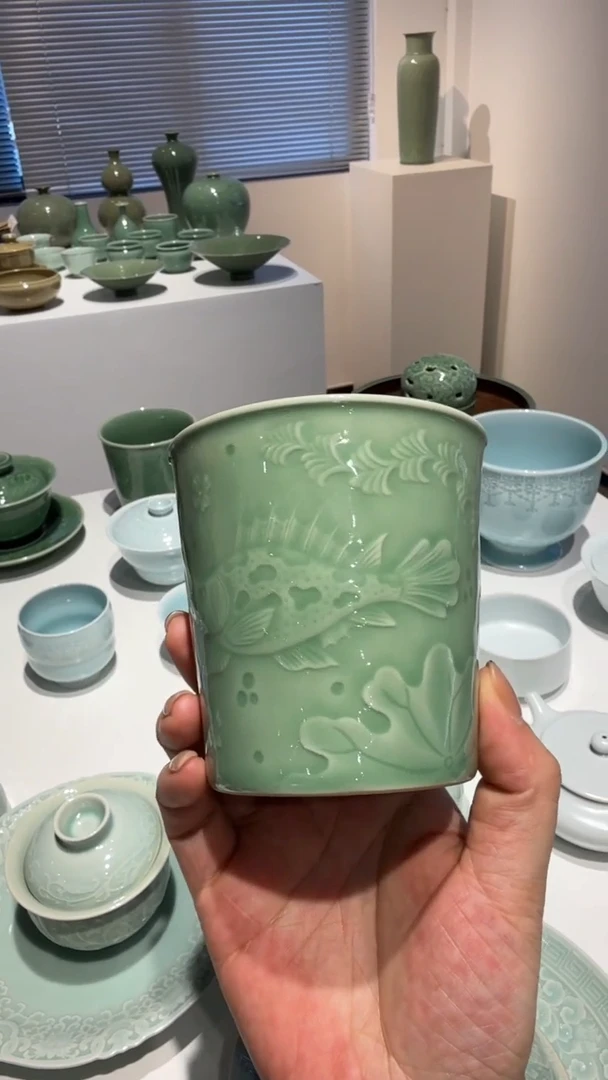 青瓷手工茶器包邮
