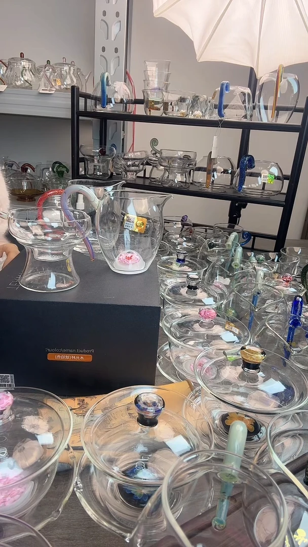 手工艺品玻璃李*蕙禾器棠韵怡然粉玉，予乐粉玉普通盒