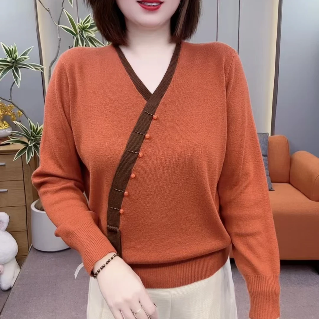 DW-高档洋气优雅国风羊毛衫-9329BL