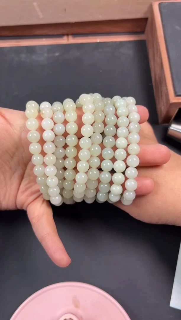 未镶嵌和田玉手串近矿卡8手串多样性发货拍一发一