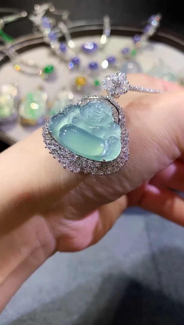 【闪购商品】翡翠吊坠(不含链)未镶嵌7-佛公（多样性发货一件