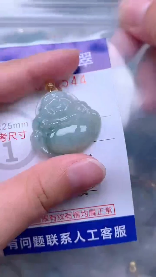 翡翠未镶嵌吊坠(不含链)1