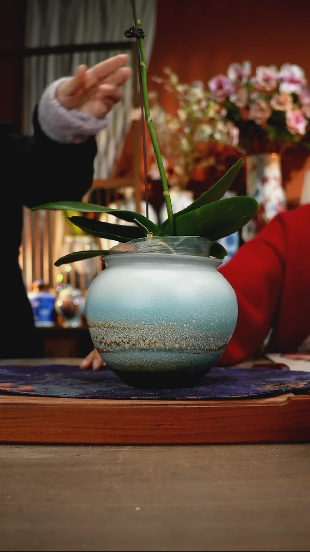 当代景德镇设计师釉下手绘陶瓷花瓶