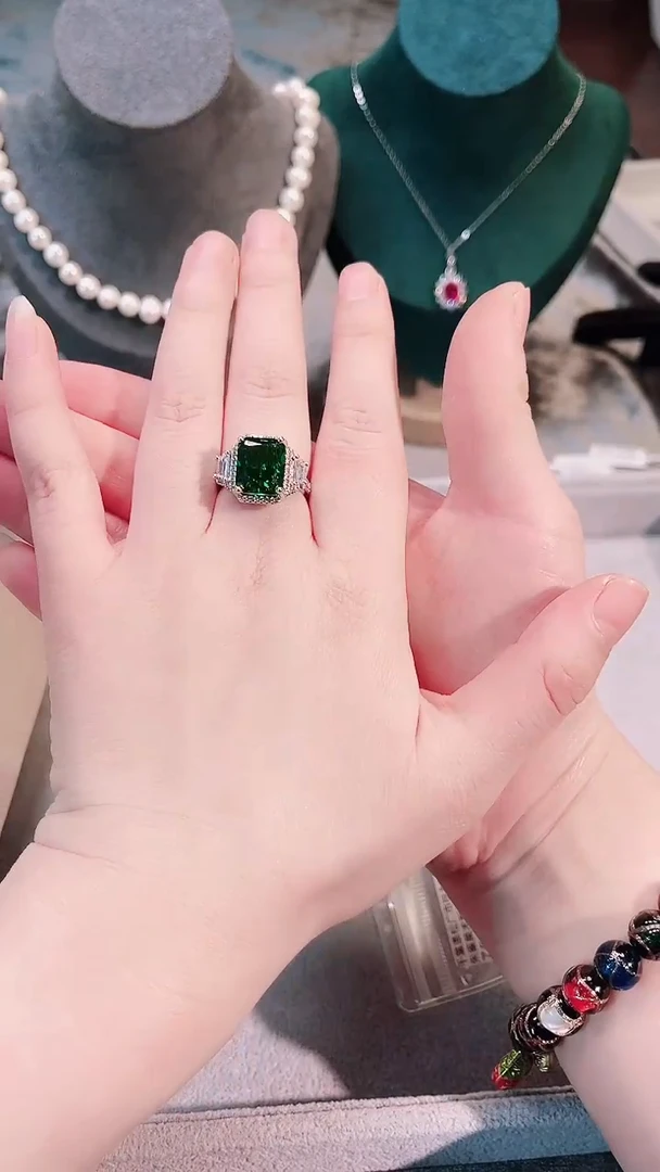 足银锆石纯铜无热麦日回首饰