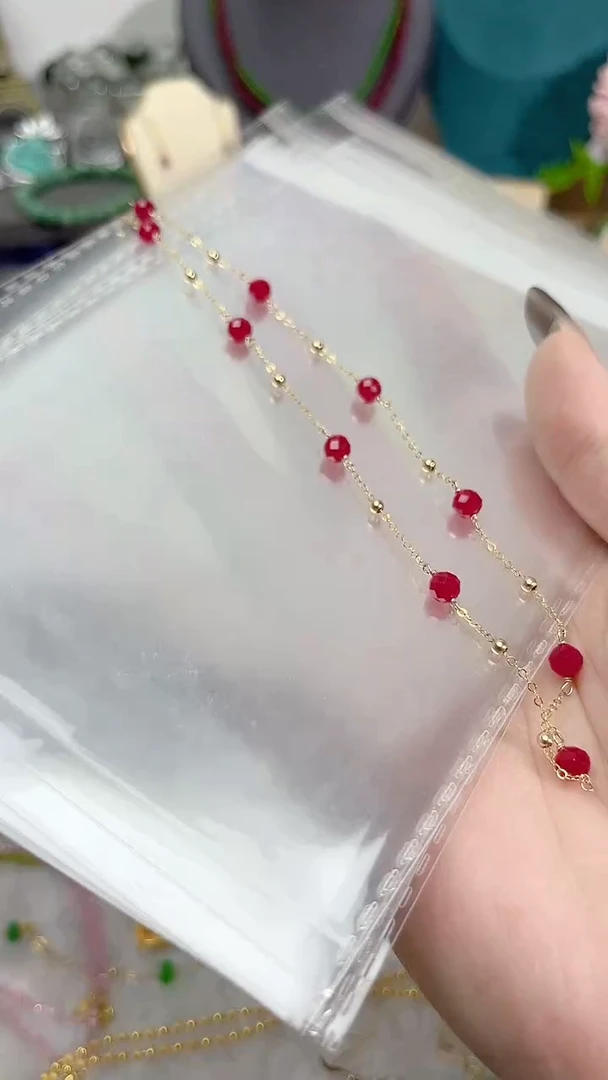 【闪购商品】红宝石颈饰14K金镶嵌满99
