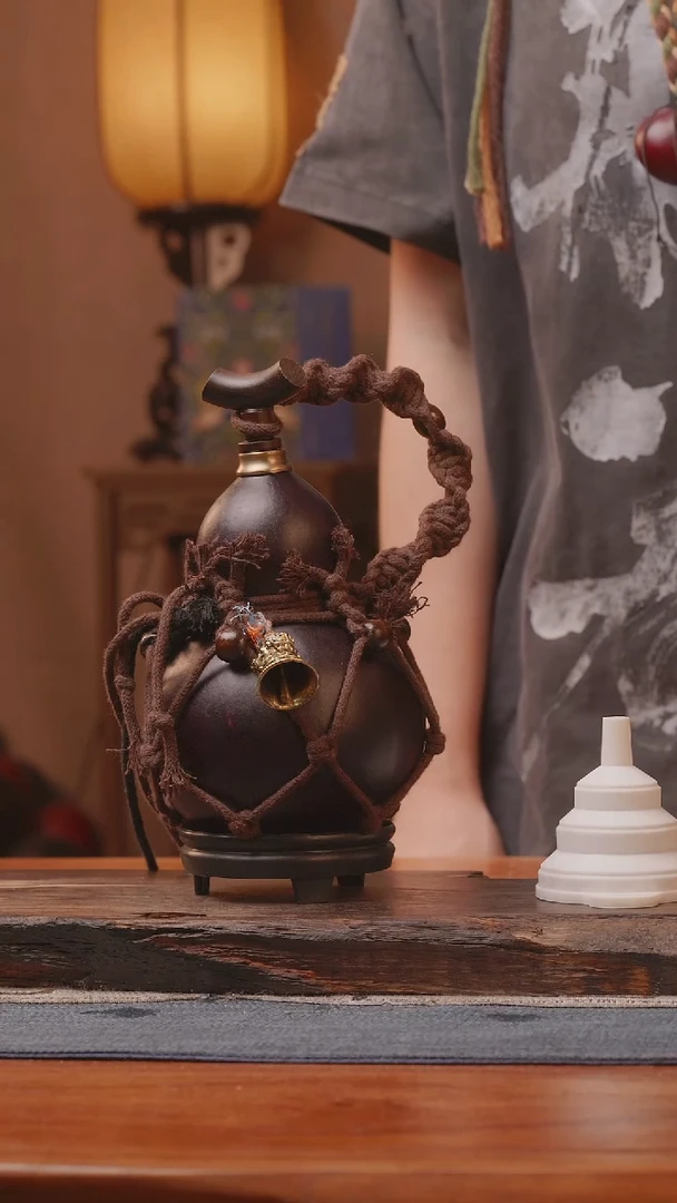 1496号精品大漆葫芦防腐防渗装水茶酒