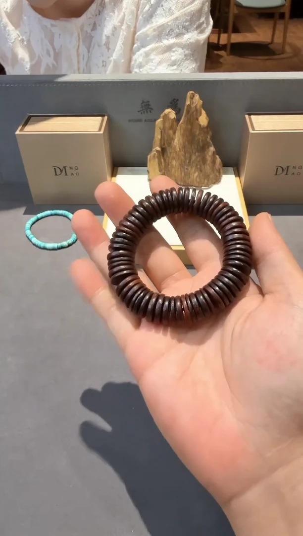 小叶紫檀药片珠好看