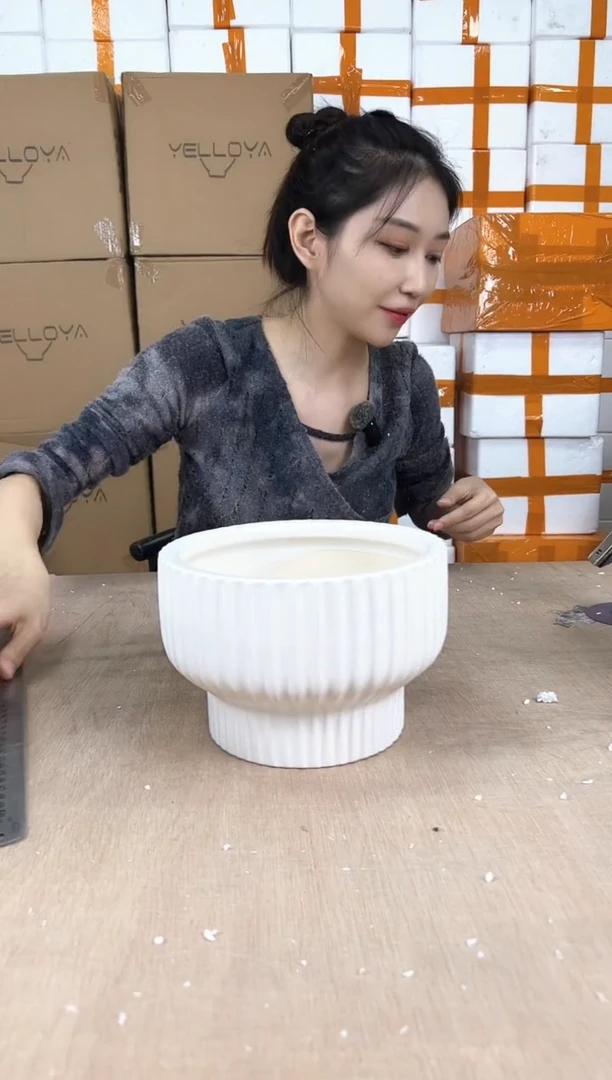 火锅条纹白色中号21x14