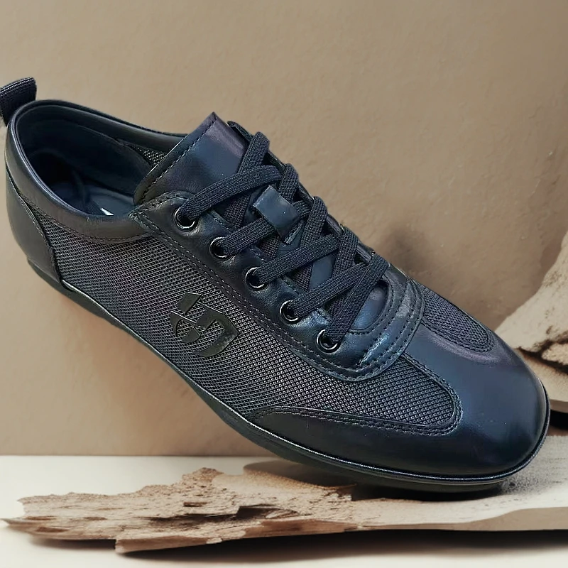 夏季风尚透气网面休闲皮鞋