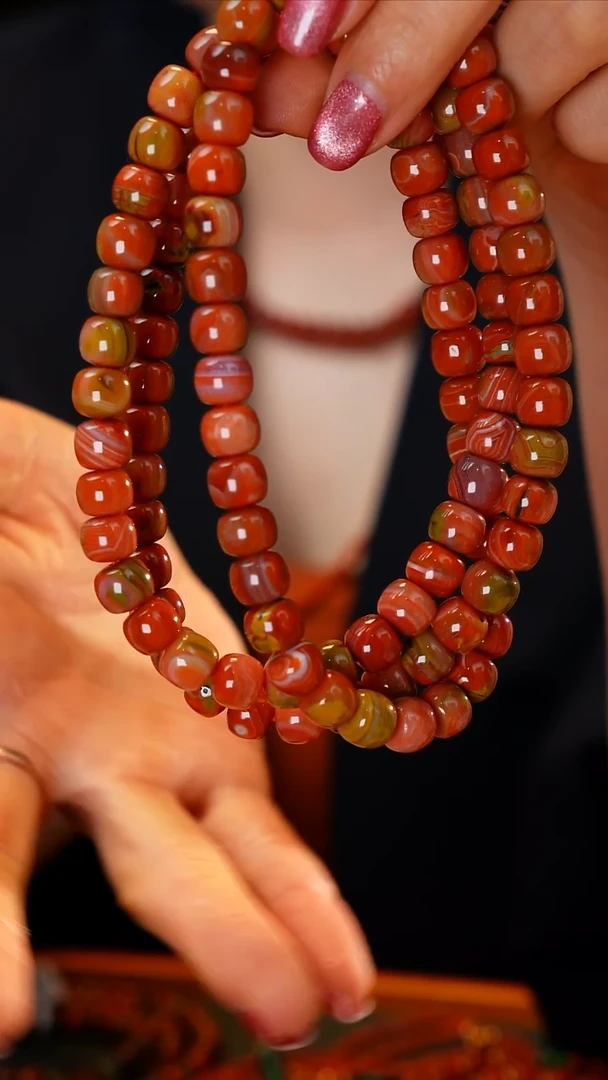 未镶嵌手链南红玛瑙包浆料多圈
