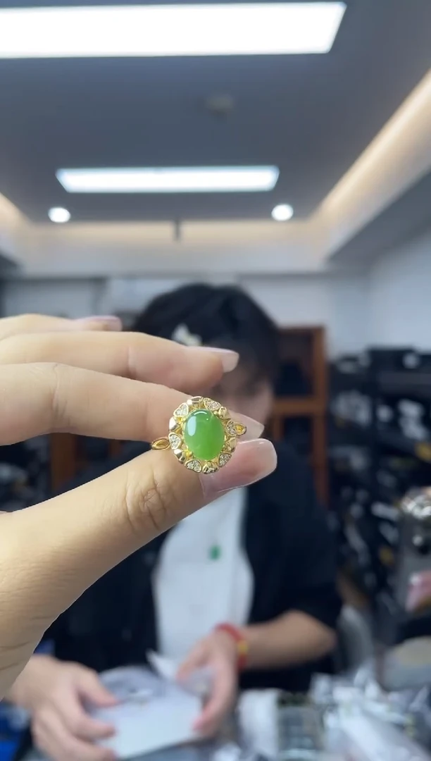 和田玉戒指银S925镶嵌多样性一件发货