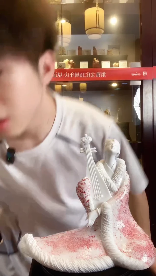 德化白瓷 柯宏隆和陈桂玉老师的王昭君 高度20公分