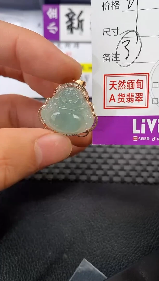 颈饰银S925镶嵌翡翠雨**阳挂件