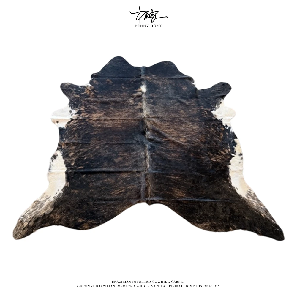 【本尼家】P283轻奢北欧风整张牛皮地毯230*220cm