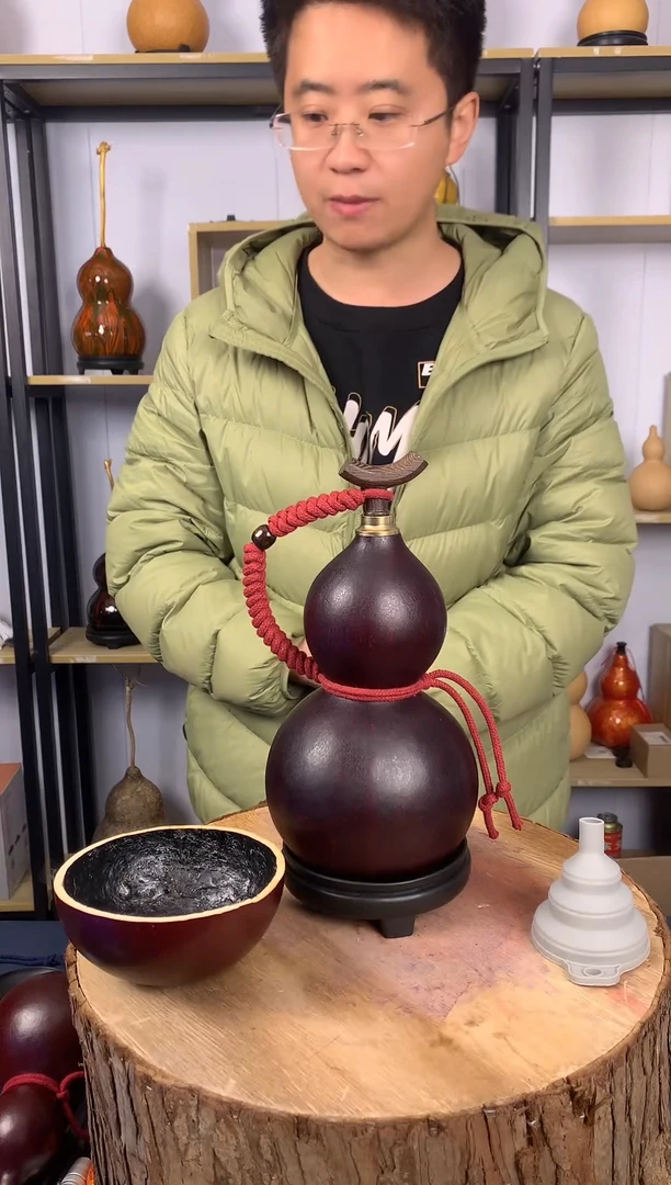 大漆酒葫芦，可装热水，福利福利