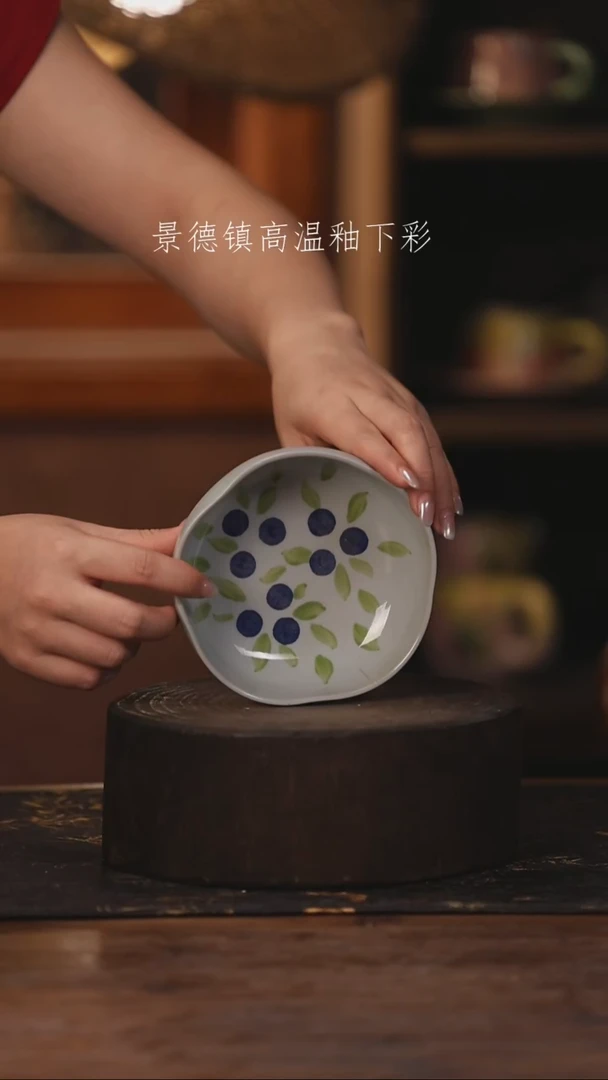 陶瓷景德镇高温釉下手绘陶瓷190