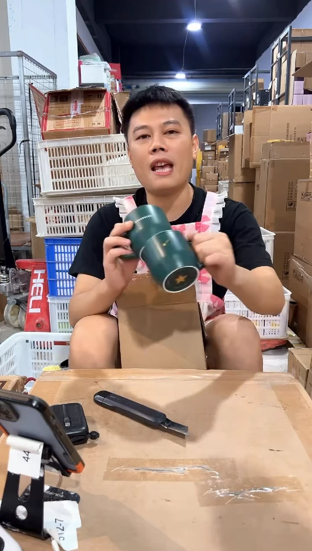 瓷片绿色xbb水杯2件套