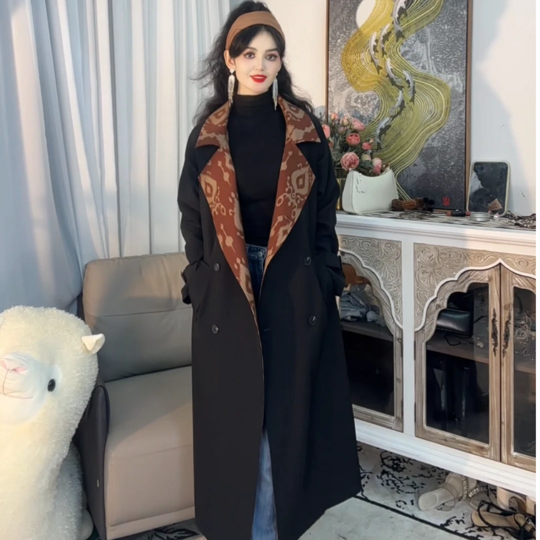 【艾特莱斯定制风衣】 职场风廓型翻领高级感气质秋季