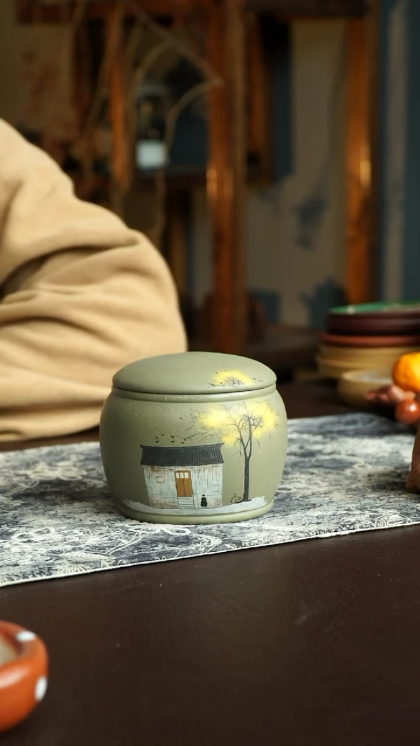 茶杯紫砂18号 特价清仓茶叶罐 宜兴紫砂原矿作品