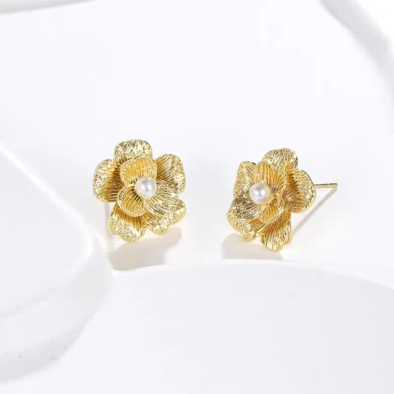 铜合金耳饰 【E049】新款气质温柔耳环精致百搭