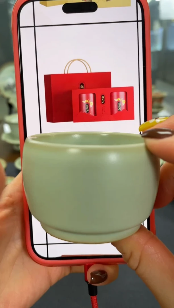 【闪购商品】周泽堂粉青汝瓷茶具