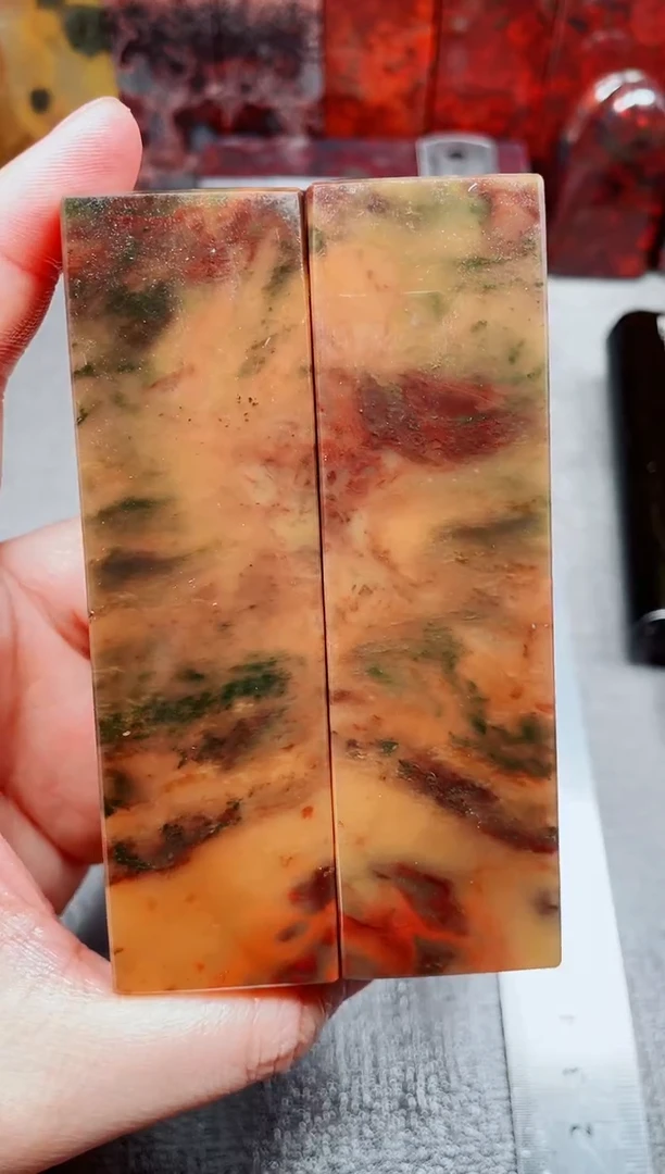 桂林鸡血玉素章3.0对章57