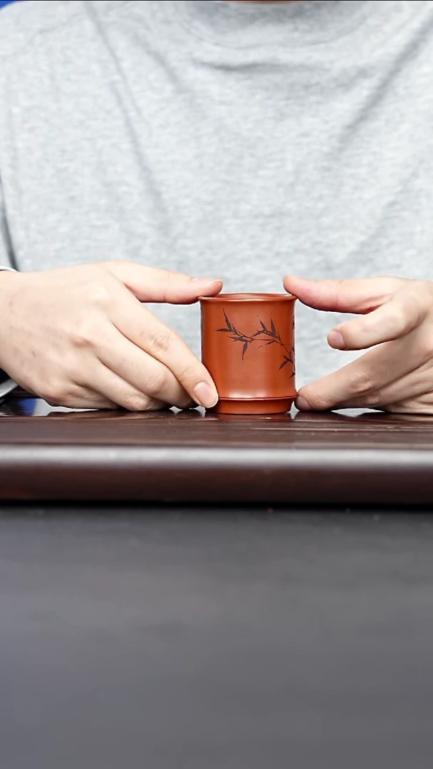 紫砂茶案宜兴紫砂 竹子竹节杯