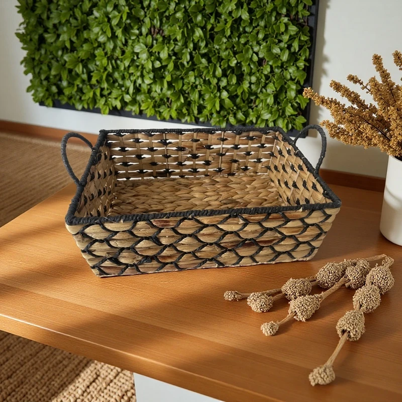 宜然家居收纳筐玩具收纳篮置物框玄关茶几储物篮毛巾置物篮零食筐