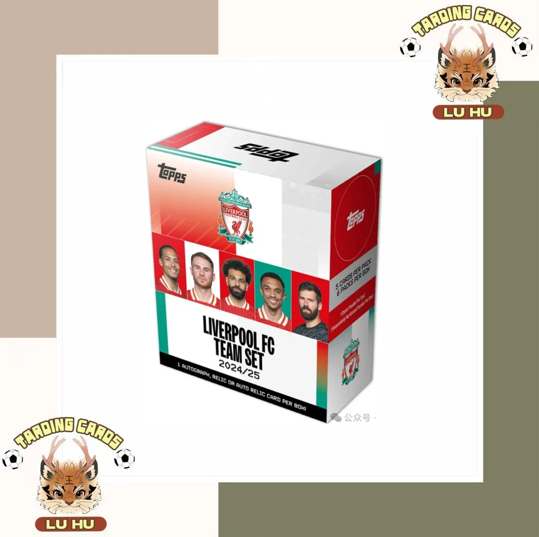 Topps 24-25 赛季 利物浦Team Set队盒 足球球星卡盲盒（默认代拆）