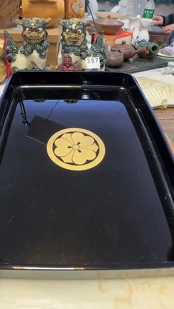 364带款木胎大盘