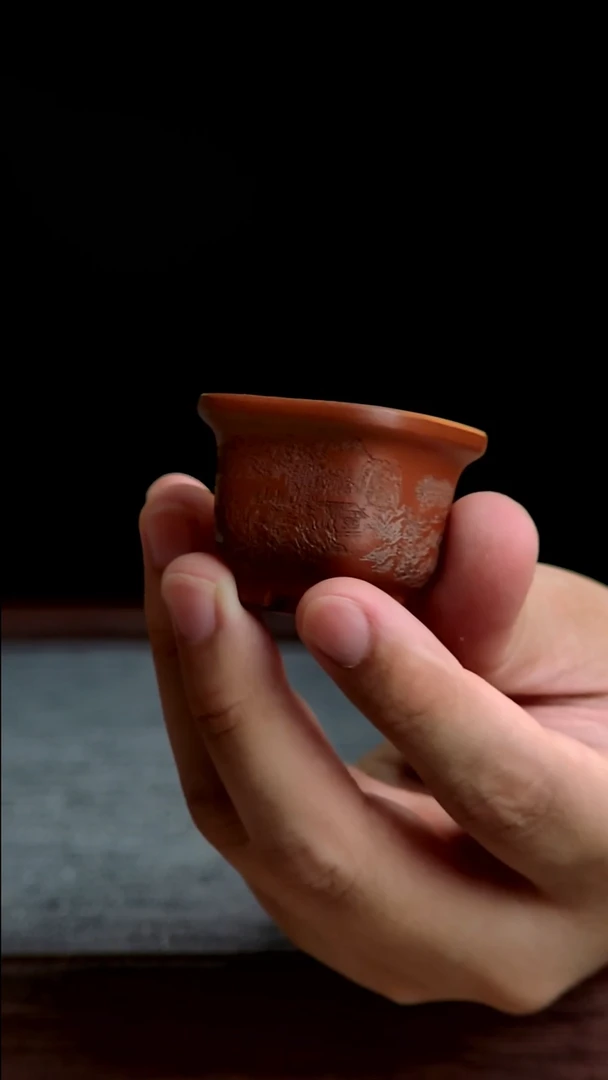 紫砂花盆3*2.5内径紫砂花盆