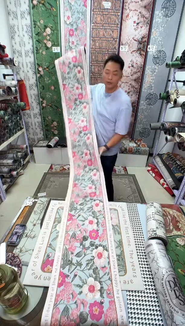 混纺35 280 粉花微瑕