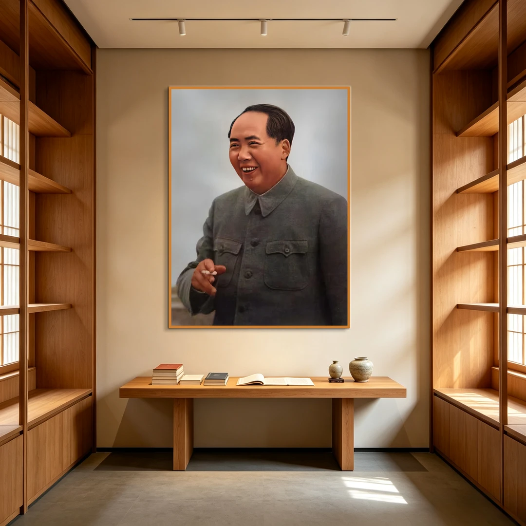 伟人像挂画装饰画中堂画客厅挂画教员领袖画办公室挂画