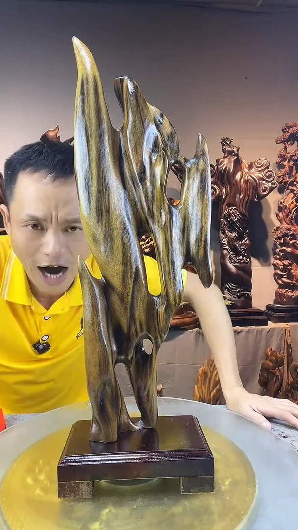 金丝楠流****计小叶桢楠随行摆件25