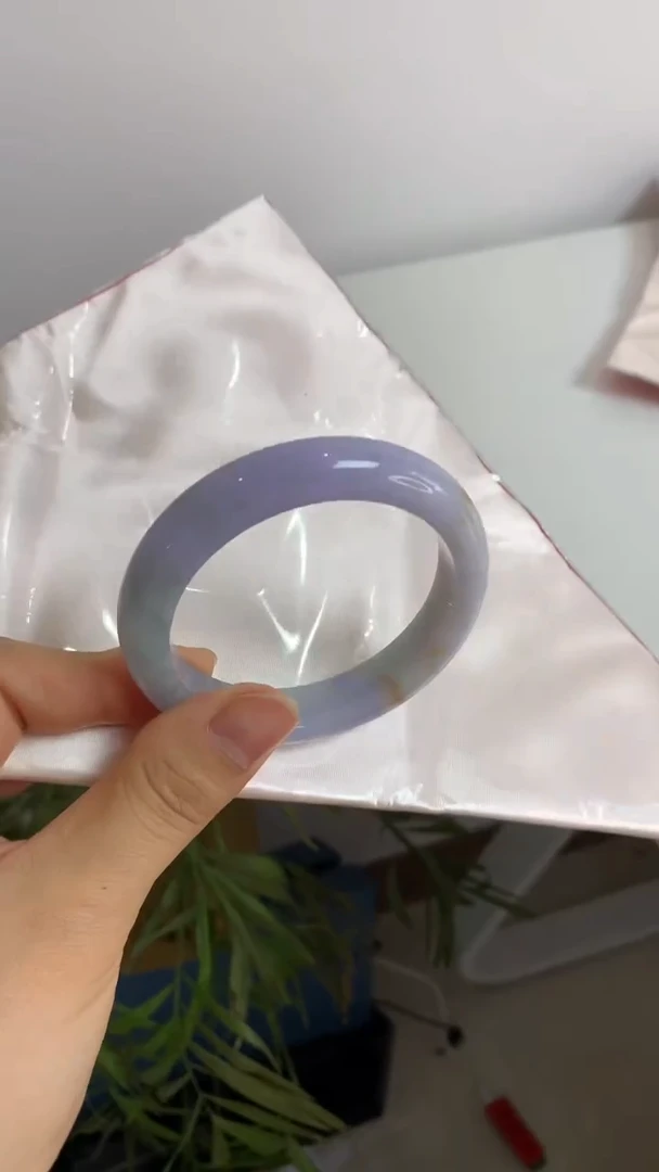 未镶嵌手镯翡翠54.7妖紫