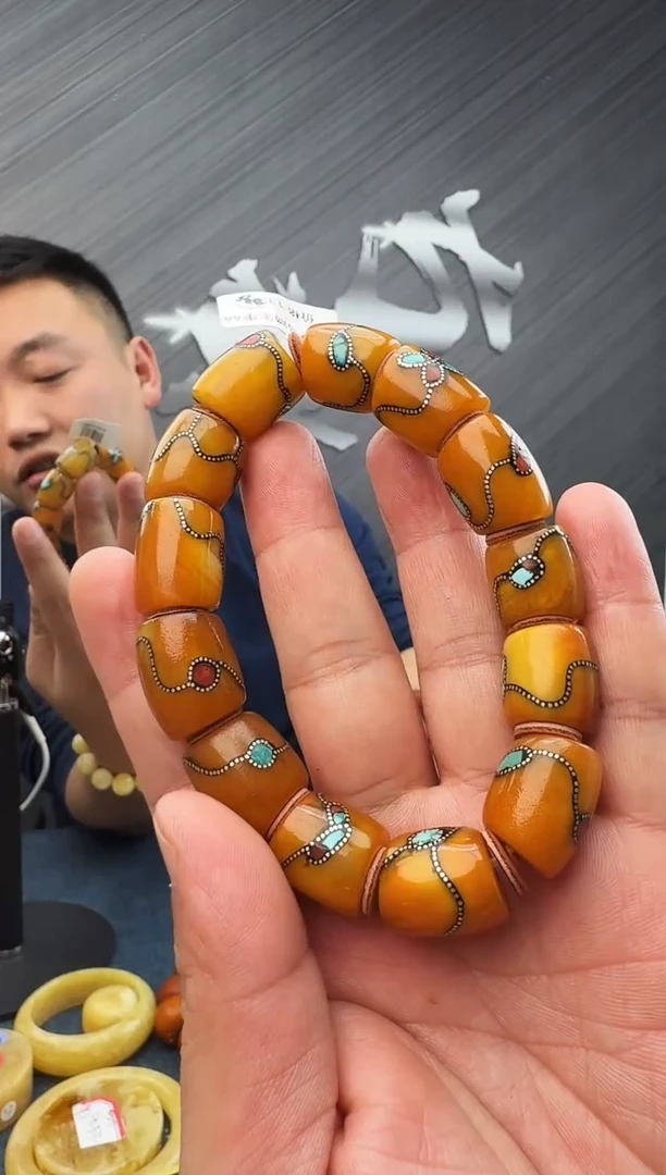 蜜蜡未镶嵌珠宝奇石假一罚十44，15多样性发其一