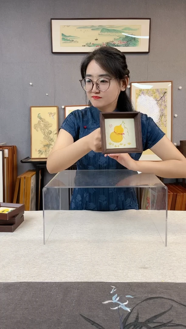 国画5寸-小摆台作品-葫芦