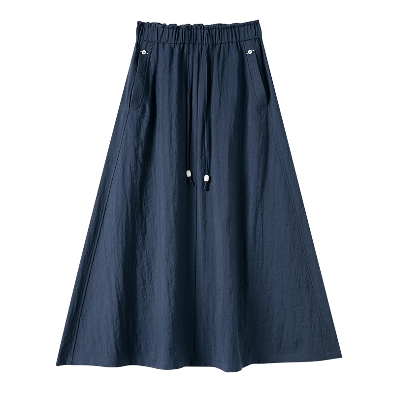 King Deer/鹿王｜“轻盈自在”松紧腰A字半裙遮肉显瘦神器L805052