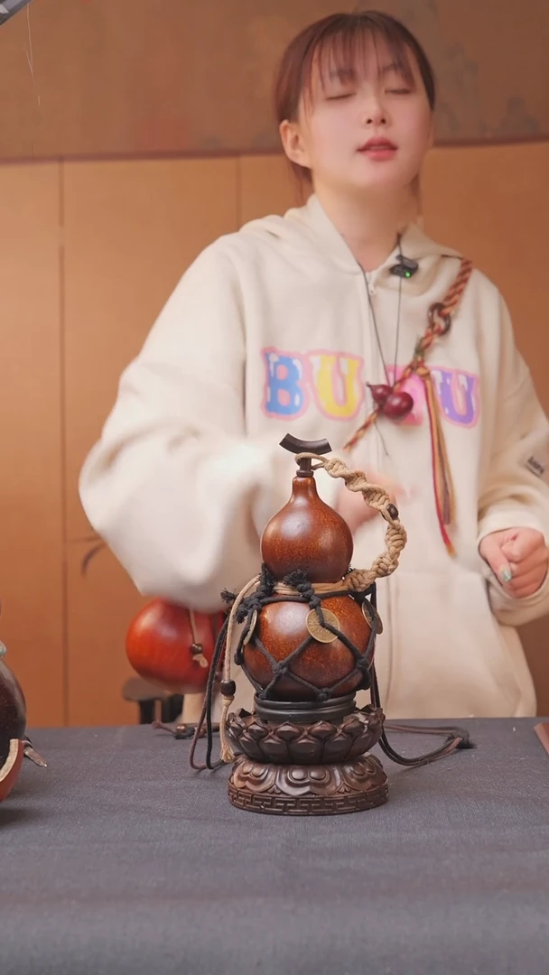 122号链接精品大漆葫芦现货现发[一物一拍]不包含莲花底座