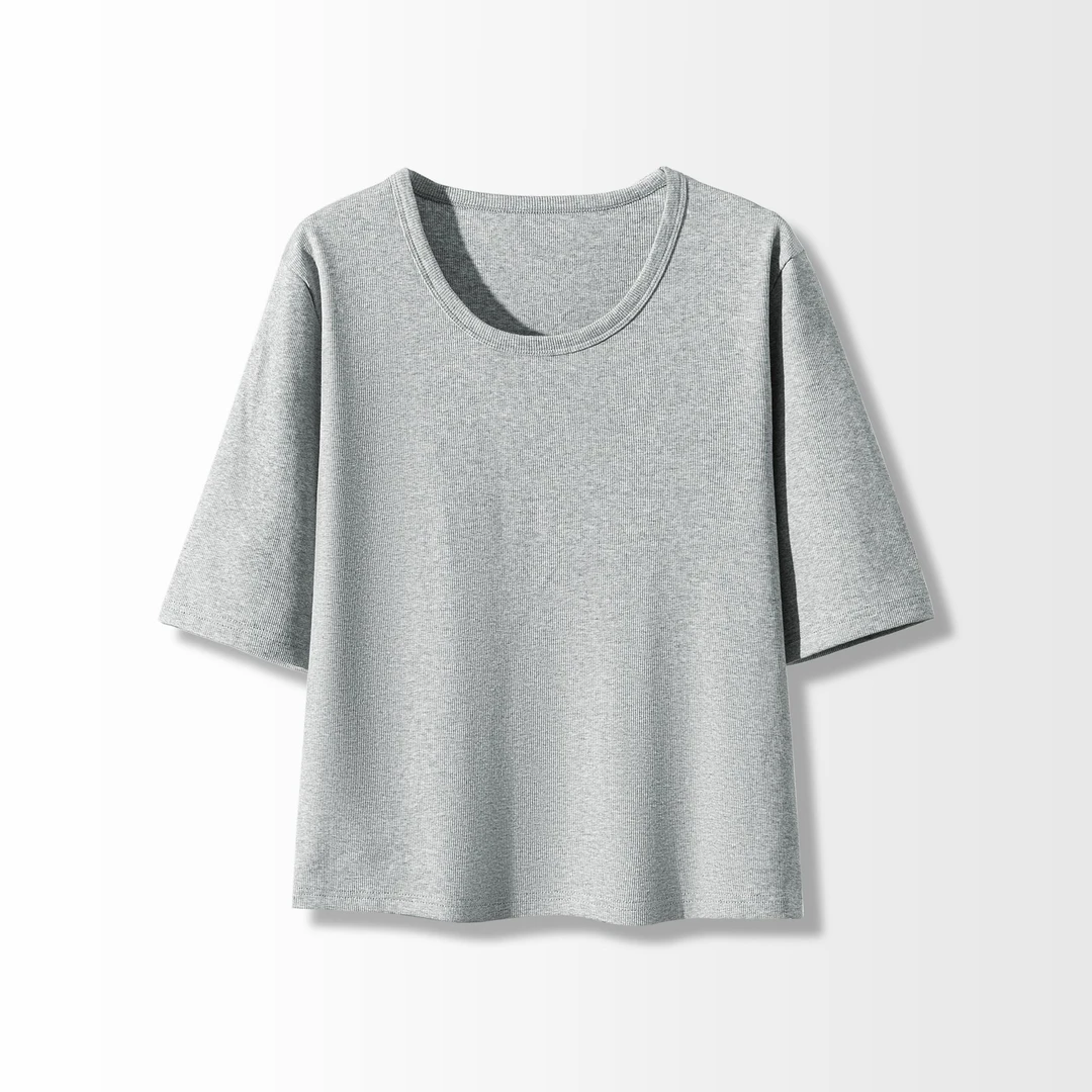 夏日上新 女士短袖T 灰色