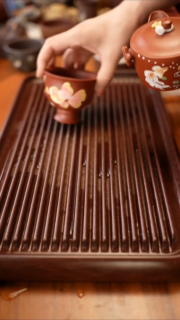 茶壶紫砂大红袍锦鲤杯