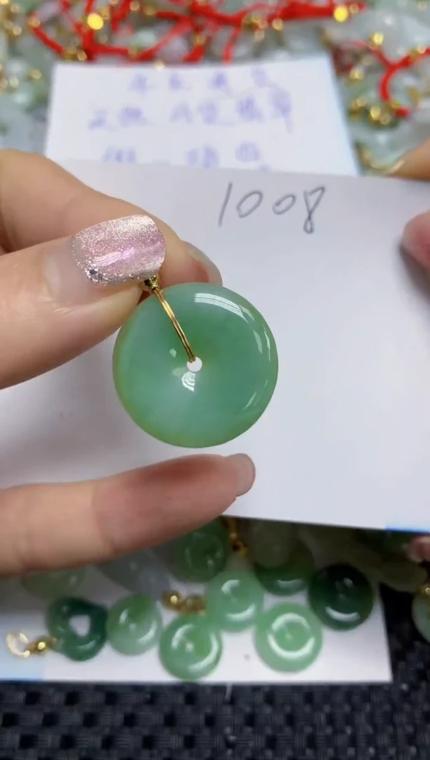【闪购商品】翡翠颈饰合金天然A货翡翠