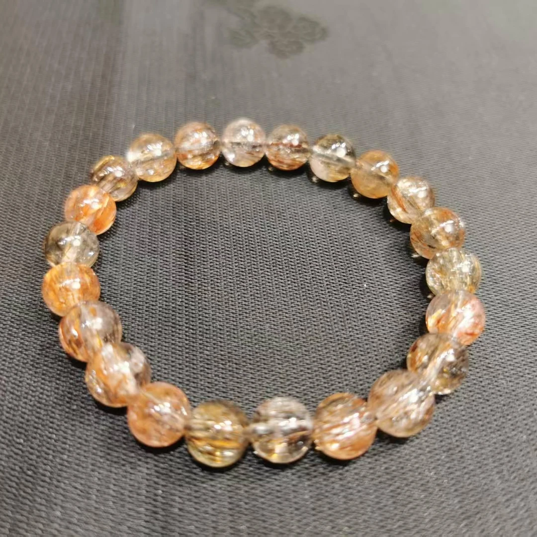 水晶超七8mm单圈手链 18g