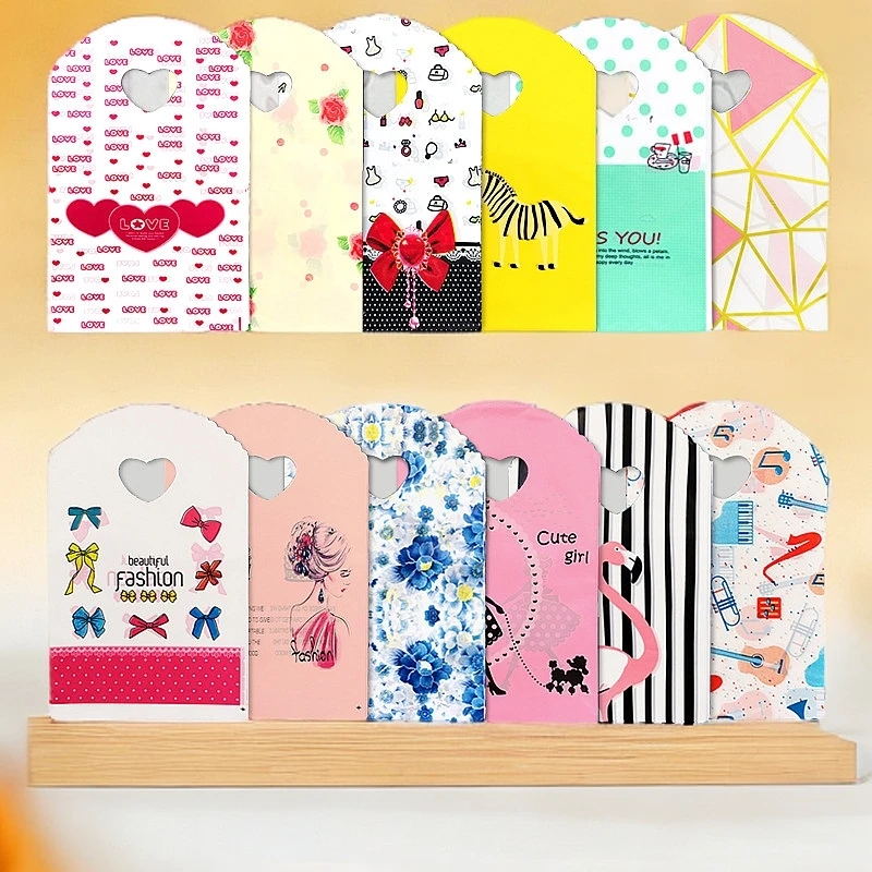 小号袋子可爱卡通塑料袋礼品袋小饰品袋迷你打包袋内衣文艺小清新