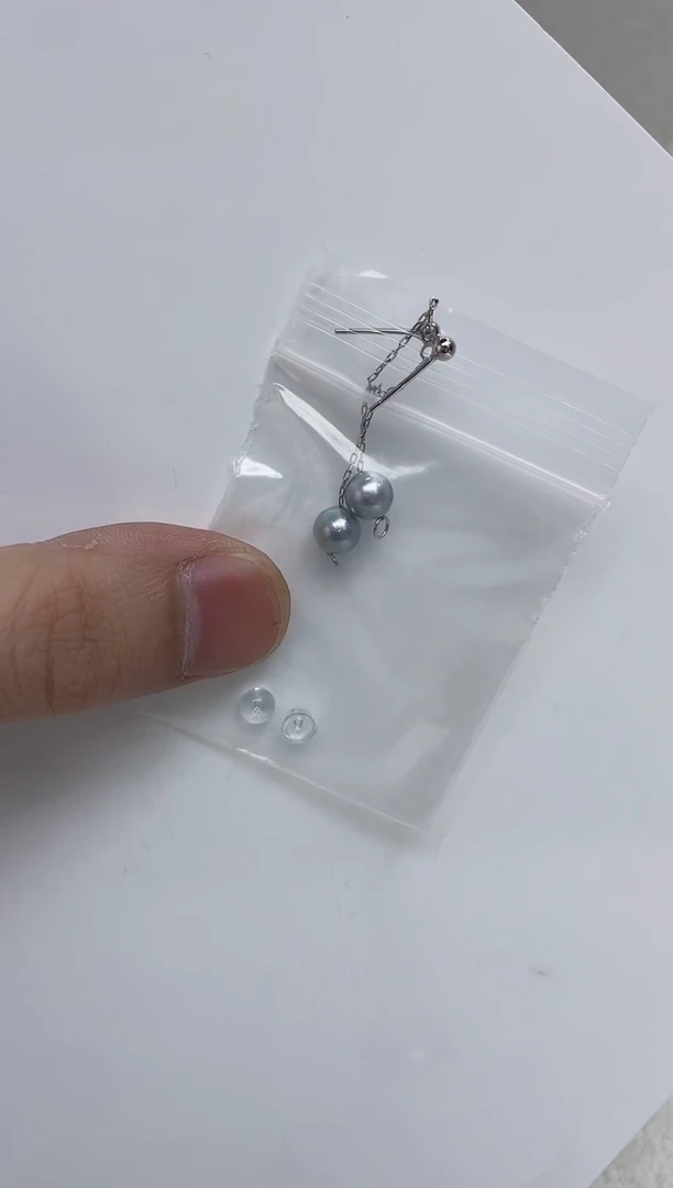 银S925镶嵌耳饰海水珍珠