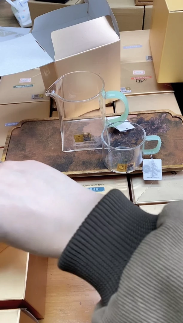 【闪购商品】禾器金标瀚然茶海浅玉色+ 青禾对杯浅玉